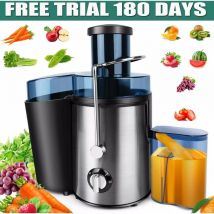 Day Plus - Extracteur de jus de légumes fruits électrique Acier inoxydable, en acier,18000rpm 1000W