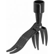 Extracteur de mauvaises herbes portable debout - Outil de désherbage à 4 griffes, adapté pour le jardin, la pelouse, la terrasse