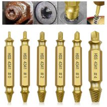 Extracteur de Vis Cassé - Kit 6pcs avec Tête Dorée