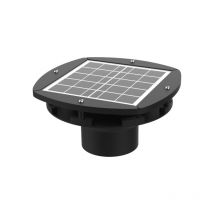 Extracteur solaire rechargeable pour fosse septique Couleur - Noir