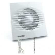 Dospel - Extractor de baño rico interruptor cadena Blanco Ø100 Blanco Ø100