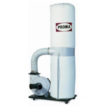 Proma - Extractor de Polvo OP-1500 230V, Uso Profesional, Alta Potencia de Succión, Ideal para Talleres y Ambientes de Trabajo con Polvo.