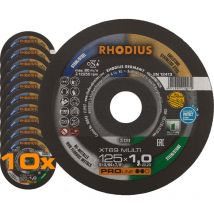 Rhodius - XT69 multi, 10 Stück, 125 x 1,0 mm, Trennscheibe