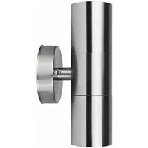 Outdoor Up and Down Double Wall Light Stainless Steel IP44 (2 x GU10 6W bulbs included) - Extrastar