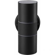 ExtraStar Outdoor Up and Down Double Wall Light Black IP44 (2 x GU10 6W bulbs included)