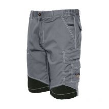 Starter - Issaline 8834B-078 Bermuda Strech Extreme Hellgrau Schwarz Einsätze m