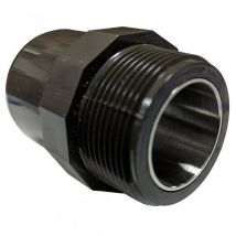 Girpi - Extremo roscado macho pvc hta con refuerzo de acero inoxidable 20/25 x 1521