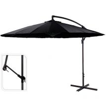 Exzenter Sonnenschirm maximale Höhe 3m ø300cm Farbe: schwarz