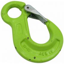 Eye Sling Hook with Latch 13MM Grade 100 (G100 6.7 Ton Safety Catch Chain Lifting)