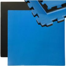 Eyepower - Tapis Puzzle en mousse eva 1x1m + cadre infiniment extensible avec d'autres tapis idéal pour pratiquer sport gymnastique yoga judo