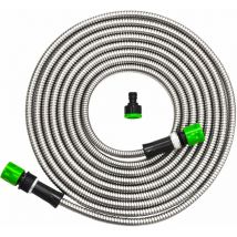 eyepower Tuyau Arrosage Jardin 7,5m Sans Pli Acier Nettoyage Inoxydable Flexible