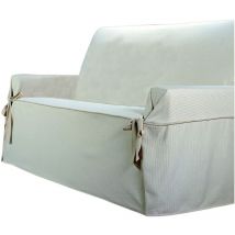 3 Squares Puntilla - Copridivano universale non elasticizzato, 100% Cotone, Beige - Eysa