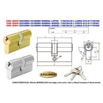 Ezcurra cilindro normal laton 1100-30x30 l.larga r15.0 1130160