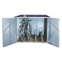Ezooza - Boîte de rangement couvert pour vélos Métal Bicycle Store de Duramax, 203 x 202 x 162 cm, en métal anti-corrosion couleur anthracite