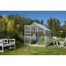Digiplastics - Gewächshaus Vitavia Comet 5000,Aluminium eloxiert+ Polycarbonat 4 mm, 195x257 H197cm,von Ezooza