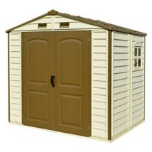 Duramax - Ezooza StoreAll Abri de Jardin en pvc Beige et Marron 245 x 161 cm - Avorio/Marrone