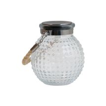 Ezsolar - Lampe De Table Solaire Acier Inoxydable Et Verre