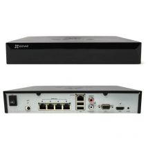 Ezviz - nvr Grabador de vídeo en red PoE de 4 canales con soporte de disco duro de 8TB CS-X5S-4P