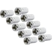 Schwaiger F Stecker Fst8010 531 10x F Aufdrehstecker Für Kabel Mit 8mm Durchmesser Antennen & Koaxkabel