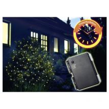 Led Batterielichterkette, 120 LEDs, Außenbereich, grünes Kabel