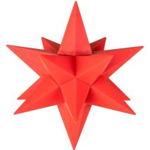 LED-Galaxy-Stern rot ø 13 cm 8 rote rgb led, 6/18 Timer