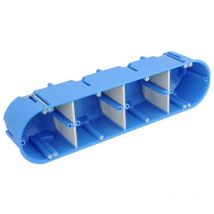 F-TRONIC Hohlwand-Gerätedose massiv 4 Felder 68 mm Hohlwanddosen