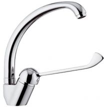 Remer - F-Type Robinet Bassin Mixer Plaqué Chrome Levier Étendu Mobilité Handicapée