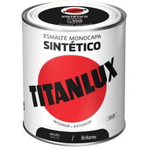 Titanlux - Schwarzer Emaillelack glänzend 750ml 567