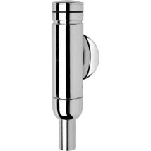 Aqua – AQUALINE-WC-Druckspüler DN 20 – verchromtes Messing, einstellbare Spülmenge, Aufputzmontage
