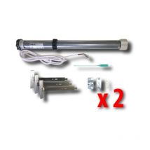 Tm2k kit mini moteur tubulaire tm245 25/17 45 kg 143201 (ex 132035) x 2 - Faac