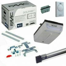 Faac Dolphin Kit 24v Kit Automazione Porta Basculante Box Clear + Guida 2.6m
