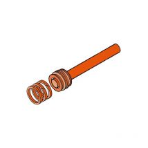 Pièce détachée piston avec l'extrémité courbée 400 4350105 - Faac