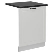 Façade de lave-vaisselle R-Line, Blanc campagne, 60cm, pt Anthracite Vicco