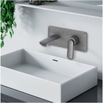 Cristina Ondyna - Façade Mitigeur Lavabo Encastré Avec Bec De 225 Mm Métal Brossé Fl25877