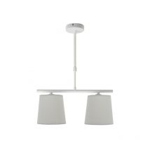 Fabrilamp - Bewusstseinslampe 2xe14 grau regx39x16 cm