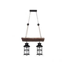 Rustico Cortijo Pendelleuchte 2xe27 Braun de Fabrilamp