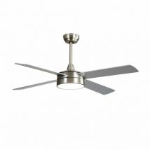 Nevery Ventilatore 24W Nichel 4 Pale Faggio/Argento