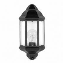 Fab 149961009 Shaula 1xe27 Applique da esterno in alluminio nero Ip44 36.5x16.5x9.5 Cm