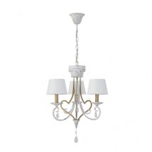 Fabrilamp - fab 151553075 Lampe Crasas 3xe14 Blanc / Or Regx49x49 Cm