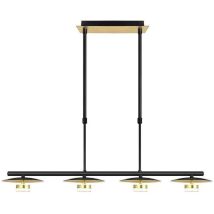 Fabrilamp - fab 153654016 Lampe Cape Town 4l 24w 4000k Noir / or 40x62x83,7 Cm 1920 Lm
