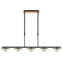 Fabrilamp - fab 153655016 Lampe Cape Town 5l 30w 4000k Noir / or Regx104x15 Cm 2400 Lm