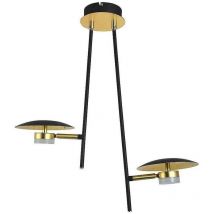 Fabrilamp - fab 153692016 Pendentif Cape Town 2l 12w 4000k Noir / or 52x49x15 Cm 1080 Lm Dirigeable Et Ajustable