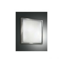 Fabas Luce - fabas 2867 osaka plafond h 10 cm 2 lumiéres 42W nickel satiné 2867-61-178