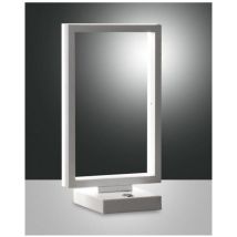 Fabas Luce Lighting - Bard Lampada Da Tavolo Bianca A Led 3000k - 15w - 1720 Lm Dimmerabile E Luce Regolabile