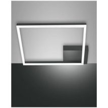 Fabas Luce Lighting - Bard Plafoniera Antracite A Led 3000k - 39w - 3880 Lm Dimmerabile 45cm
