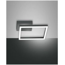 Fabas Luce Lighting - Bard Applique Antracite Nw 1 Luce A Led 4000k - 22w - 2250 Lm Dimmerabile