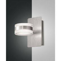 Fabas - Luce Dunk Applique led Up & Down Aluminium Brossé Verre