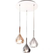 Fabas Luce Lighting - Lila LED-Hängeleuchter aus Metall und Borosilikatglas 3481-47-297 Fabas Luce