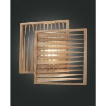 Fabas Luce Lighting - Fabas Luce Loft Applique Murale led Intégrée Bois de Frêne Verre