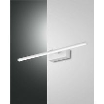 Fabas Luce Lighting - Fabas Luce Nala Luminaire de salle de bain à led sur miroir en verre blanc, IP44